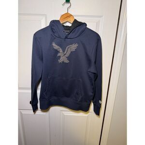 American Eagle Navy Eagle Graphic Hoodie – Size M